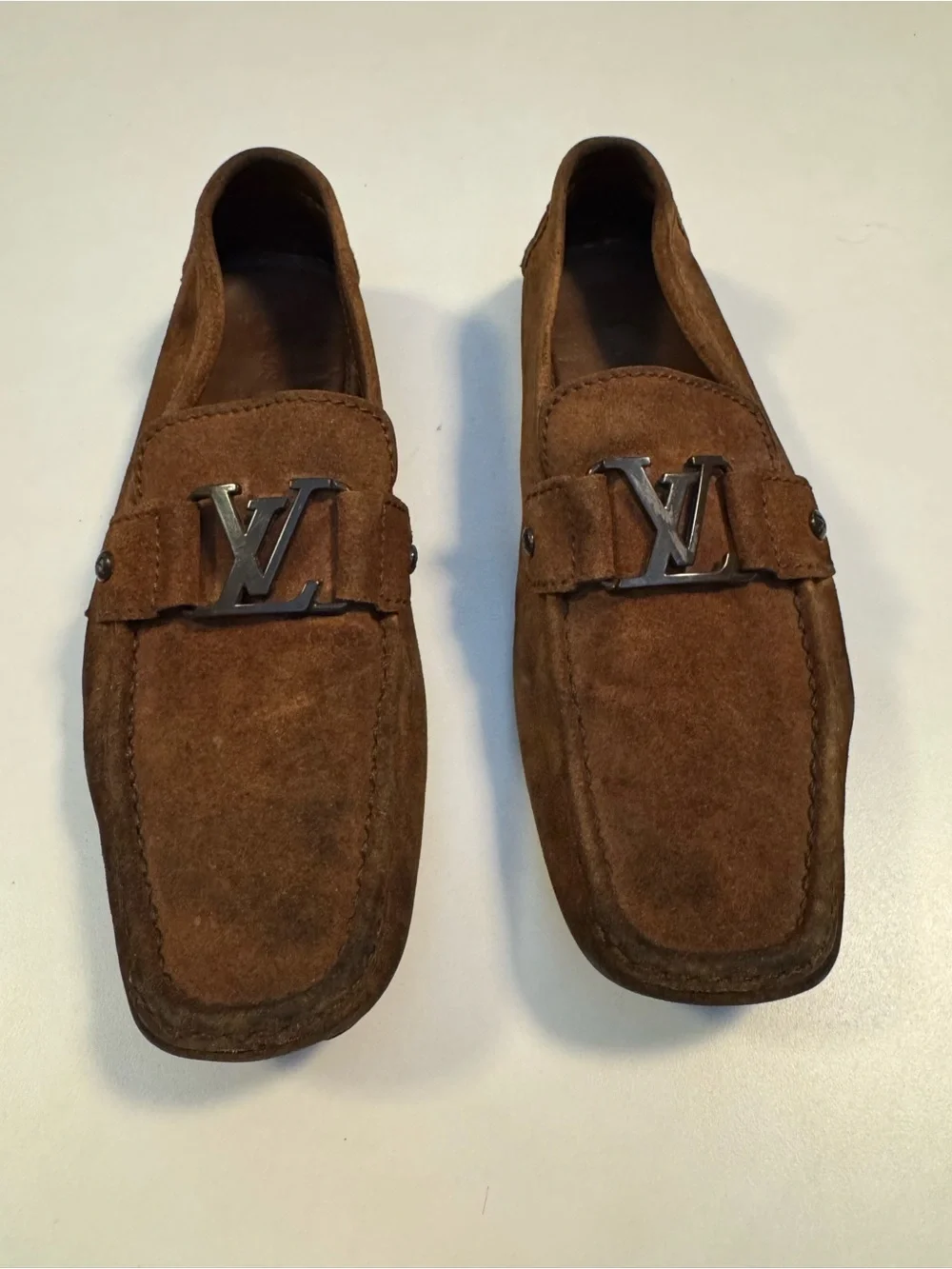 Louis Vuitton Monte Carlo Suede Moccasins